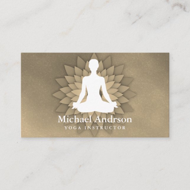 Yoga Instructor Business Card (Front)