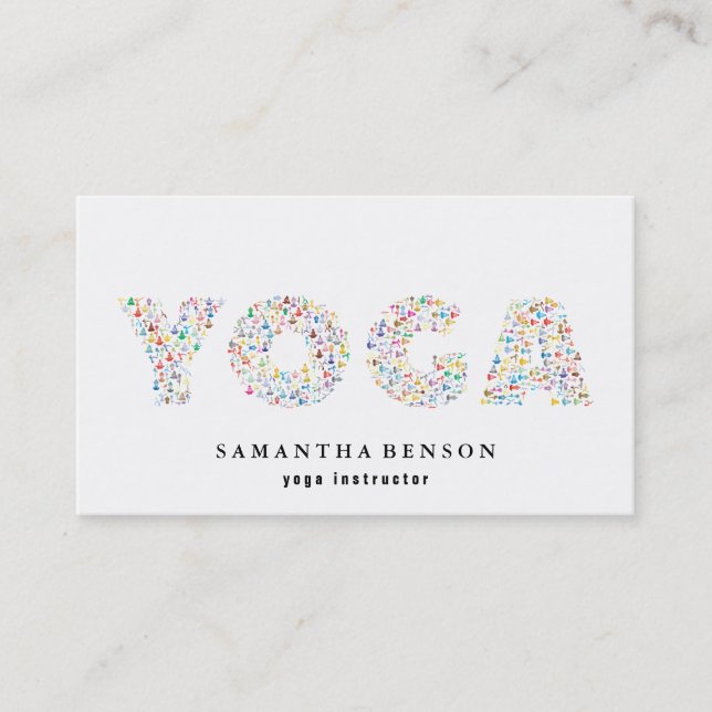 Yoga Instructor Business Card (Front)