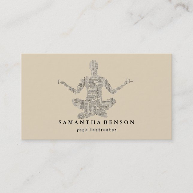 Yoga Instructor Business Card (Front)