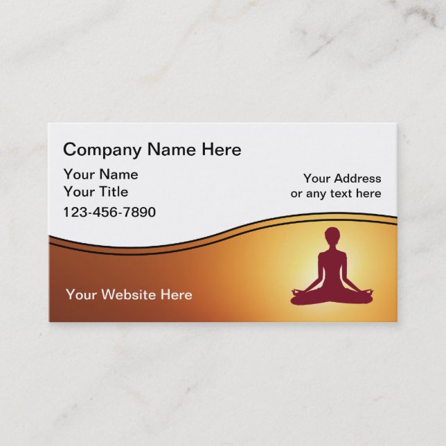 Yoga Instructor Business Card (Front)