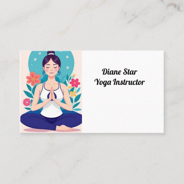 Yoga Instructor  Business Card (Front)