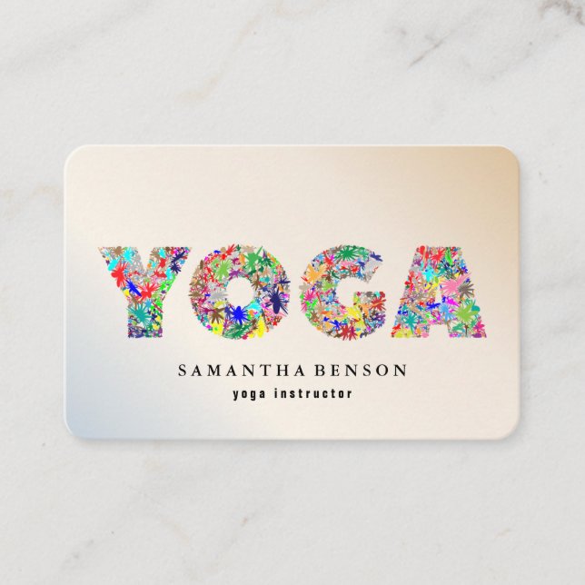 Yoga Instructor Business Card (Front)