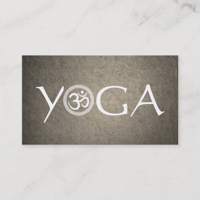 Yoga Instructor Business Card (Front)