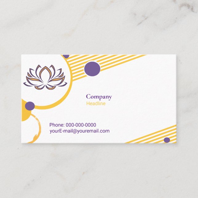 Yoga Instructor Business Card (Front)