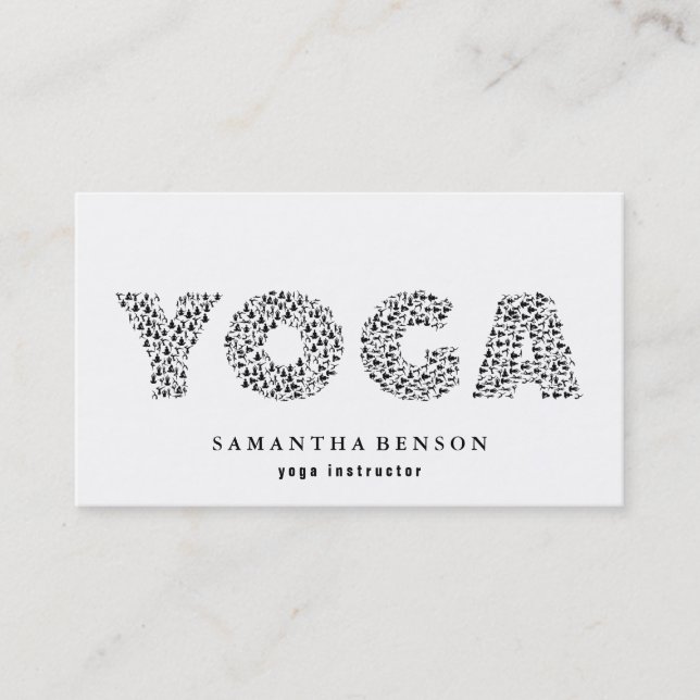 Yoga Instructor Business Card (Front)