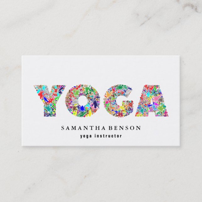 Yoga Instructor Business Card (Front)