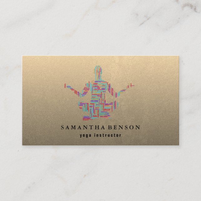 Yoga Instructor Business Card (Front)