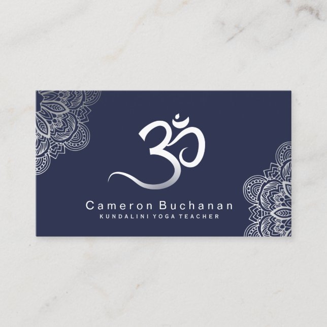 Yoga Instructor Business Cards (Front)