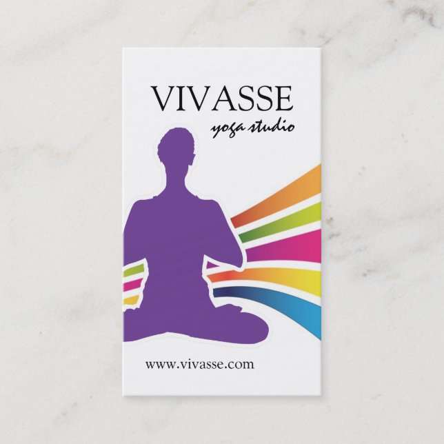 Yoga Instructor Business Cards (Front)