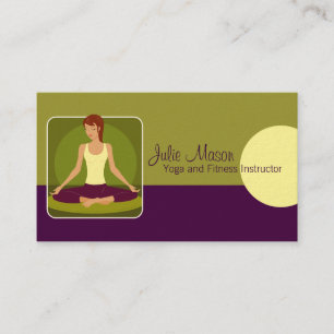 Yoga Instructor Business Cards