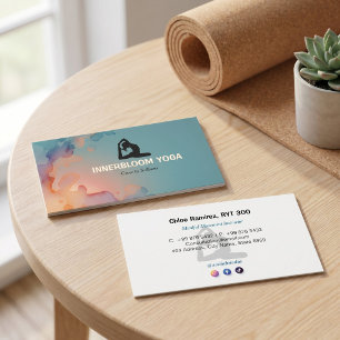Yoga Instructor Business   Lava Energy Card
