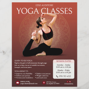 Yoga Instructor Classes Flyer
