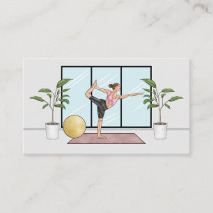 Yoga Instructor Dancer Pose Meditation Teacher Business Card