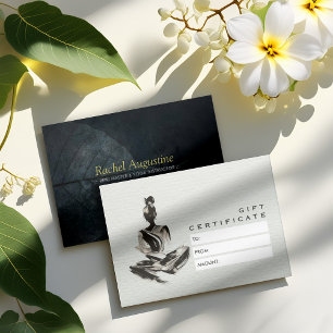 Yoga Instructor Lotus Meditation Pose Brushstrokes Discount Card