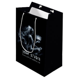 Yoga Instructor Lotus Meditation Pose Glowing Mist Medium Gift Bag