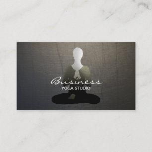 Yoga Instructor Meditation Elegant Zen Business Card