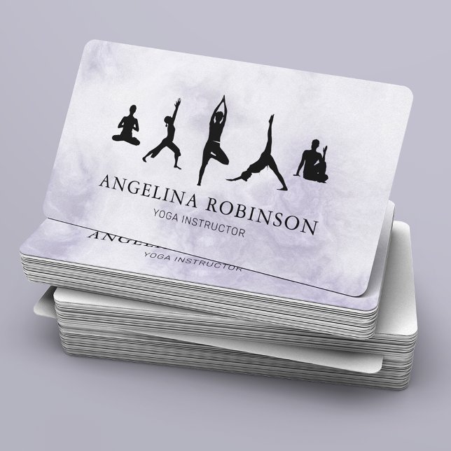 Yoga Instructor | Meditation Pose Business Card (Creator Uploaded)