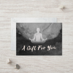 Yoga Instructor Meditation Pose Gift Certificate