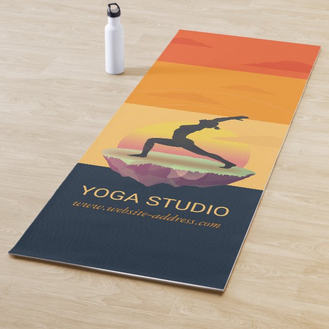Yoga Instructor Meditation Pose Sun Flying Island Mat (In Situ)