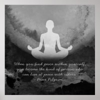Yoga Instructor Meditation Pose Zen Symbol Quotes 