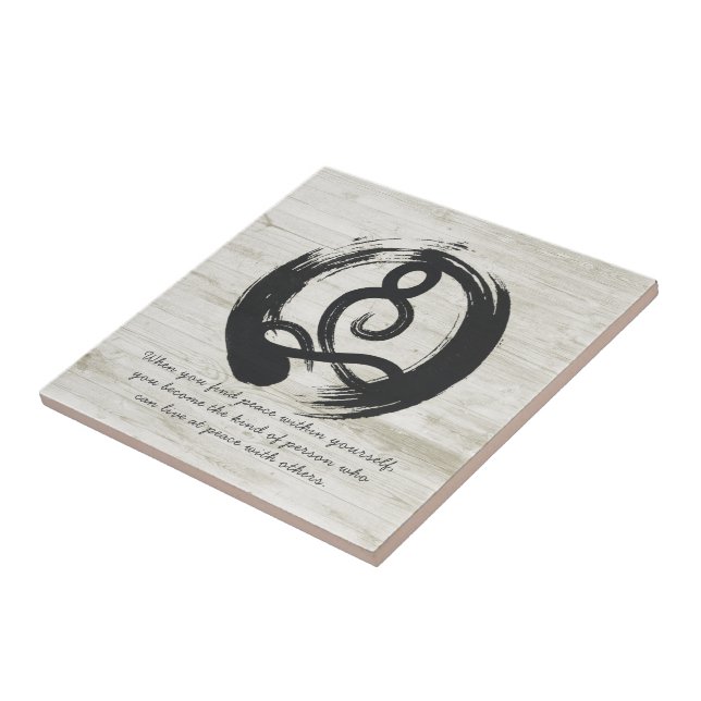 Yoga Instructor Meditation Pose Zen Symbol Quotes Tile (Side)