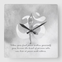 YOGA Instructor Meditation Tree Pose Om Sign Quote