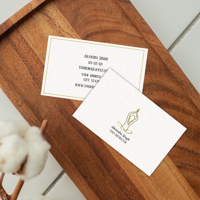 Yoga Instructor Minimal Business Card (Creator Uploaded)