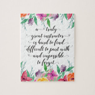 Yoga Instructor Office gift Instructor Coaching Jigsaw Puzzle