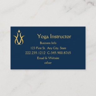 Yoga Instructor Studio Business Card