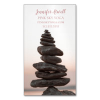 Yoga Instructor Studio Pink Zen Stones