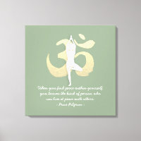Yoga Instructor Studio Quotes Tree Pose OM Symbol
