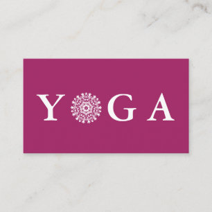 Yoga Instructor Vintage Style Business Card
