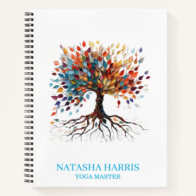 Yoga Instructor Wellness Mindful Gift notebook (Front)
