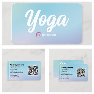 Yoga Instructor Yoga Studios Professional Business Card