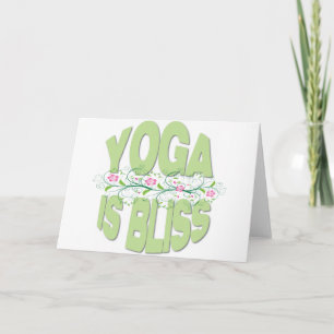 Yoga is Bliss Shirts Card