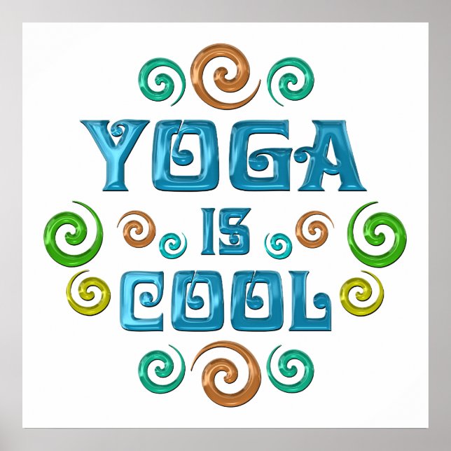Yoga is Cool Poster (Front)