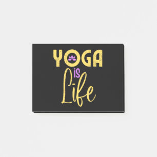 Yoga Is Life Yoga Meditaion Post-it Notes