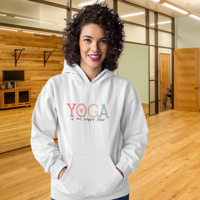 Yoga is my Happy Hour Fun Hoodie (Creator Uploaded)