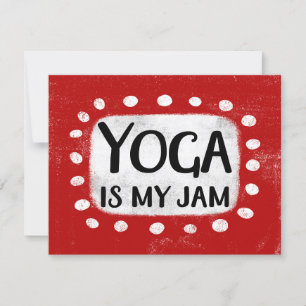 Yoga Is My Jam Greeting Card