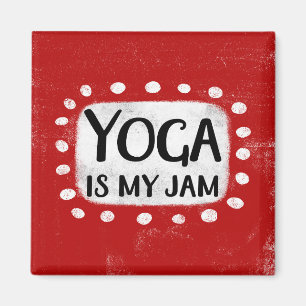 Yoga Is My Jam Refrigerator Magnet