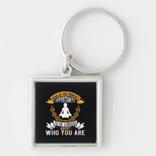 Yoga is the perfect opportunity to be curious abou key ring