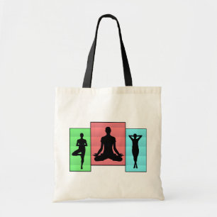 Yoga karma design tote bag