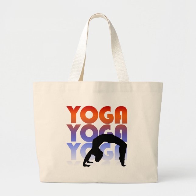 yoga large tote bag (Front)