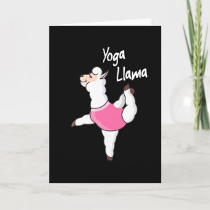 Yoga Llama Funny Meditation Yogi Gift Card