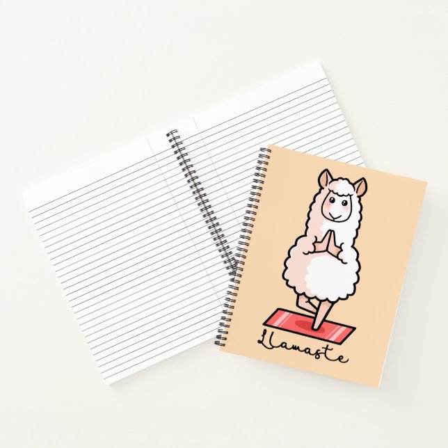 Yoga Llama - Llamaste Notebook (Inside)