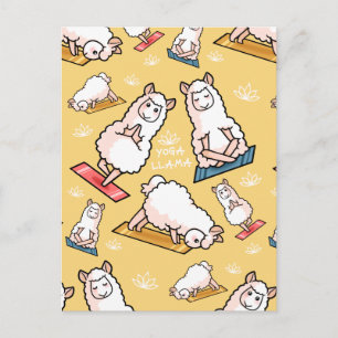 Yoga Llama Madness Postcard