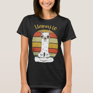 Yoga Llama Vintage Animal  Meditation Yoga T-Shirt