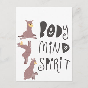 Yoga Llamas Postcard