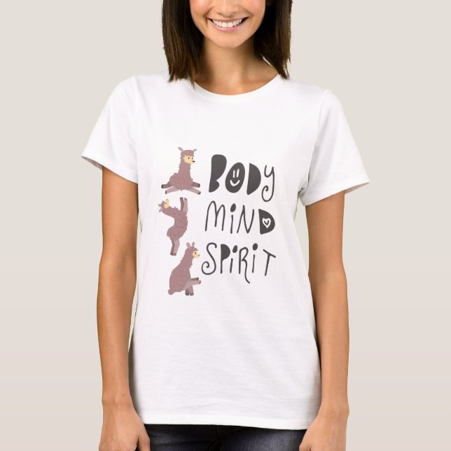 Yoga Llamas T-Shirt (Front)