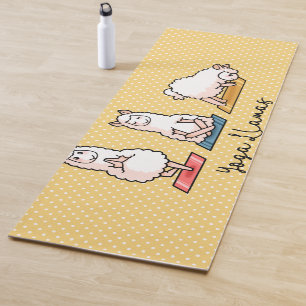 Yoga llamas yoga mat